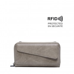 Cora Passport Wallet Grey