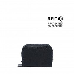 Mari Card Case - Black Pebble