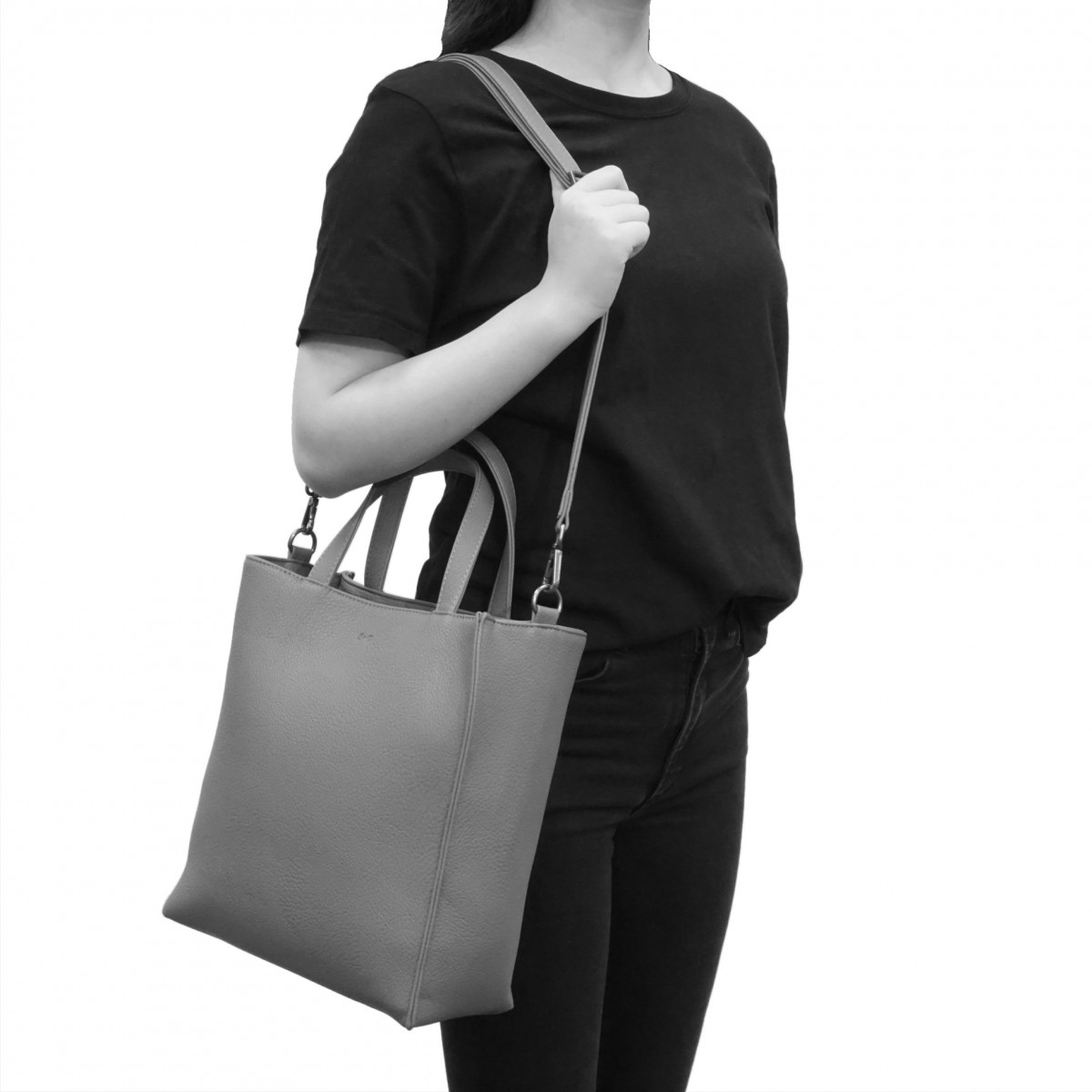 Charlie 2-in-1 Tote - Light Grey