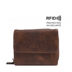Amber Bi-Fold Wallet - Mocha