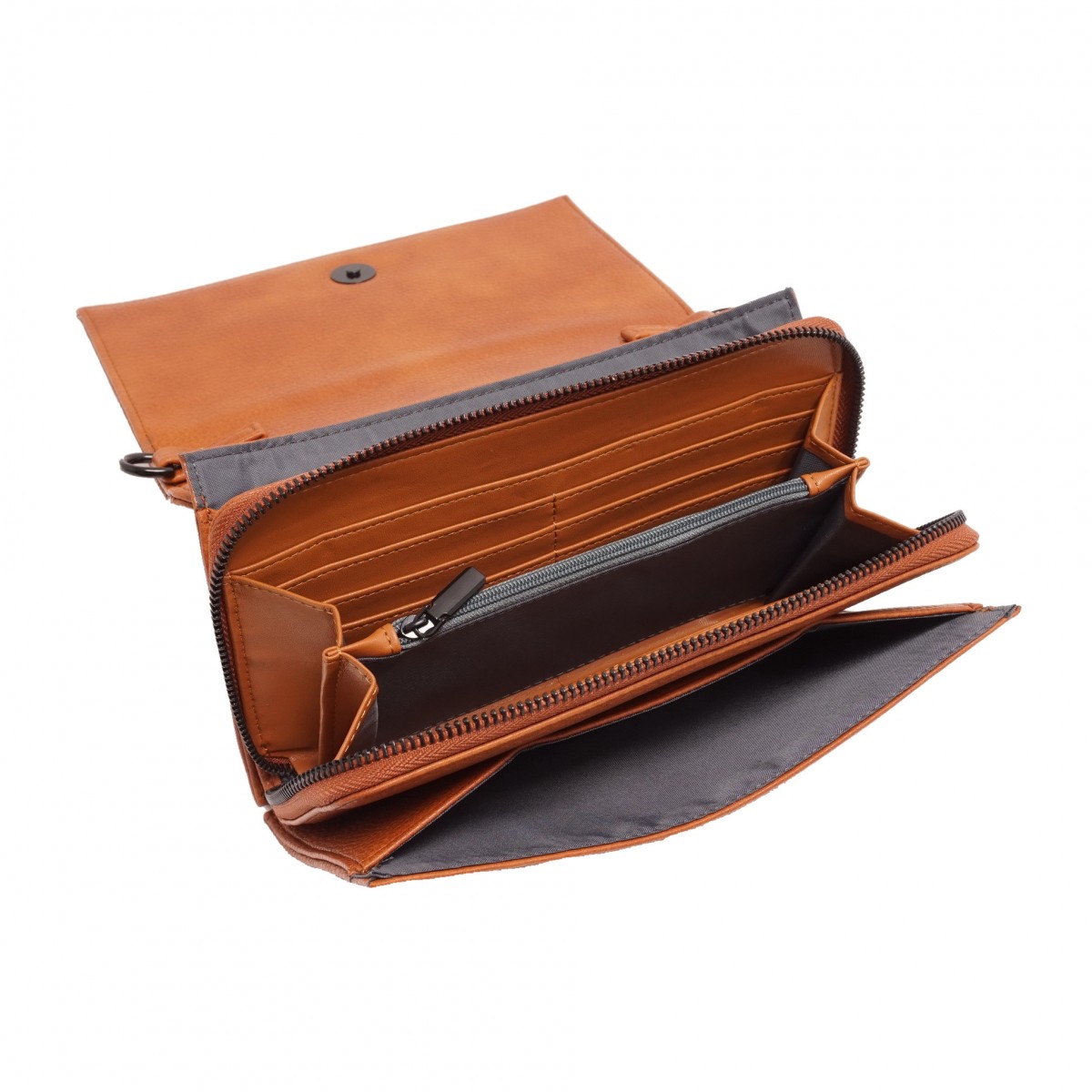 Nita Crossbody Wallet - Cognac 