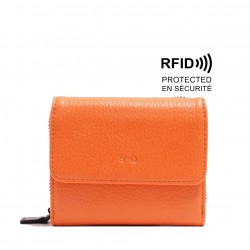 Amber Bi-Fold Wallet - Coral 