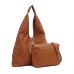 Cecilia 2-in-1 Reversible Hobo - Chocolate / Olive 