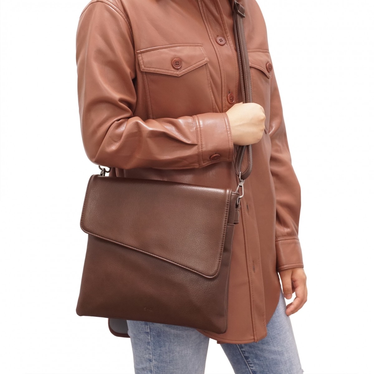 Luna Crossbody - Wine Red