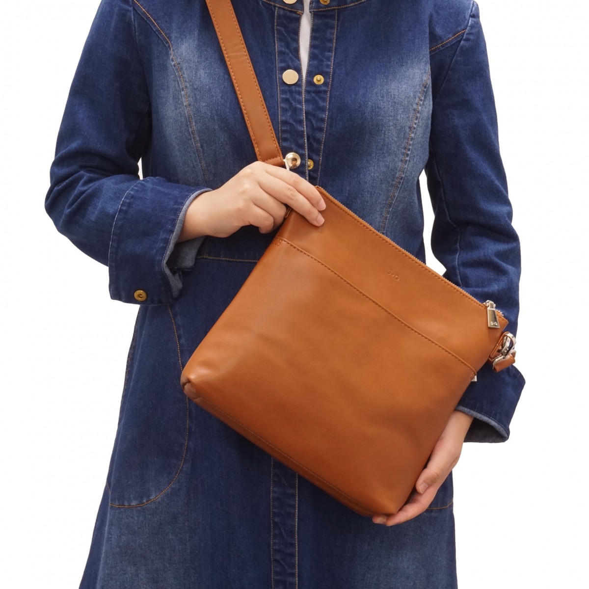 Aria Crossbody - Cognac