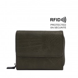 Amber Bi-Fold Wallet - Green 