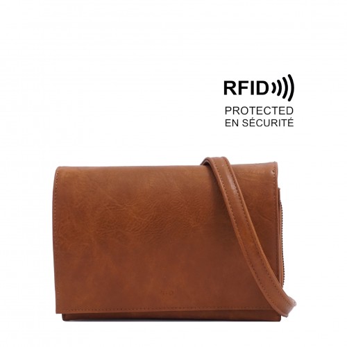 Nita Crossbody Wallet - Camel 