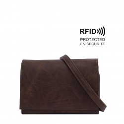 Nita Crossbody Wallet - Mocha 