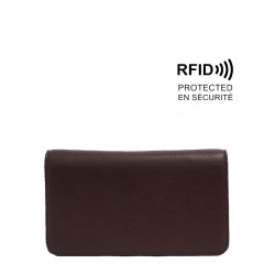 Rosina 2-in-1 Crossbody Wallet - Chocolate