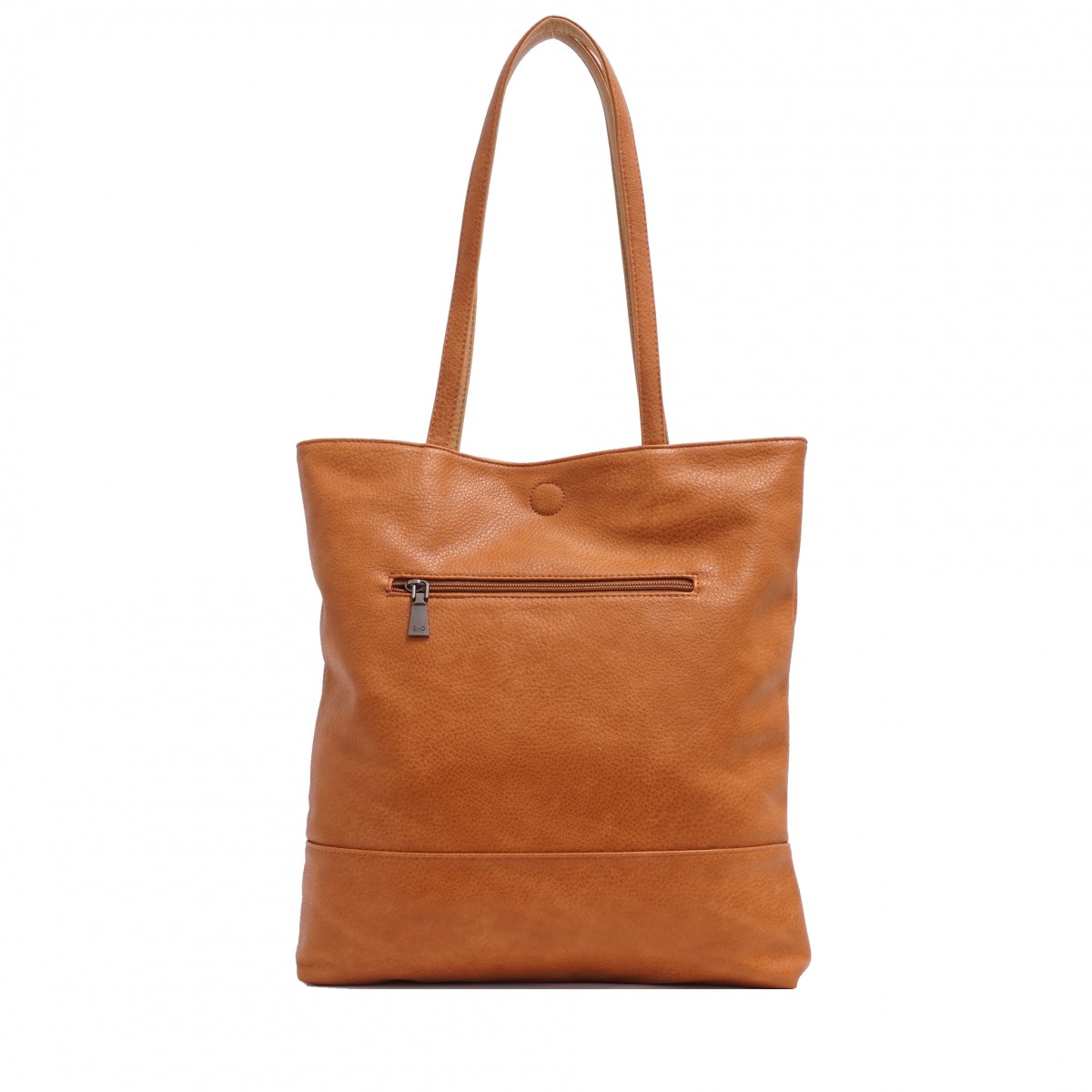 Amia 2-in-1 Reversible Tote - Cognac / Latte 