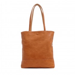 Amia 2-in-1 Reversible Tote - Cognac / Latte 