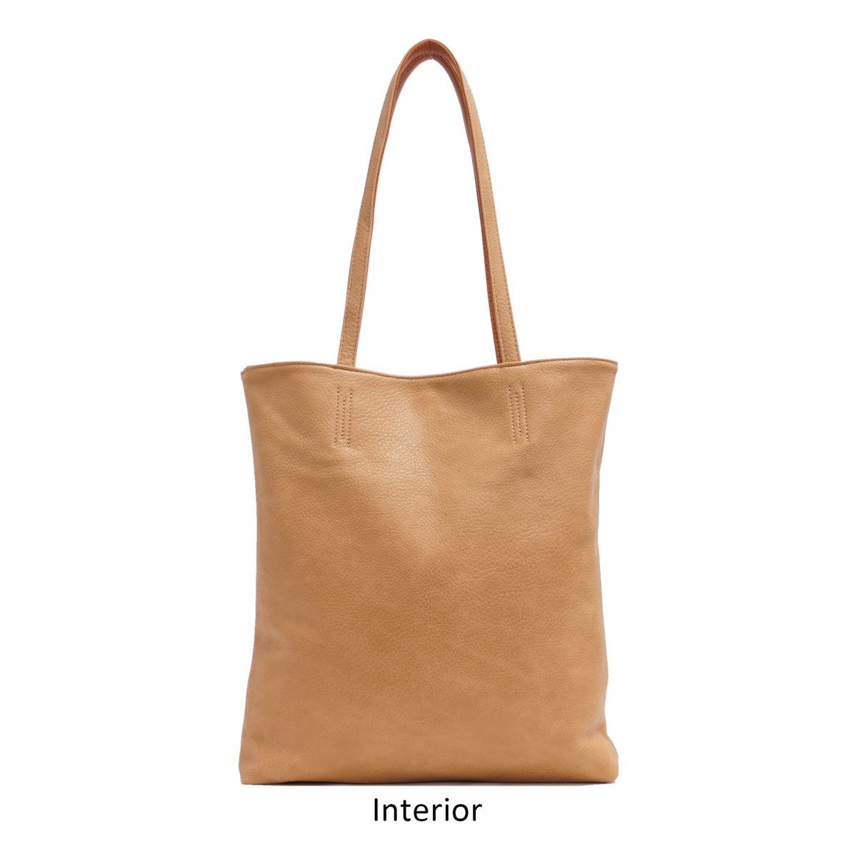 Amia 2-in-1 Reversible Tote - Cognac / Latte 