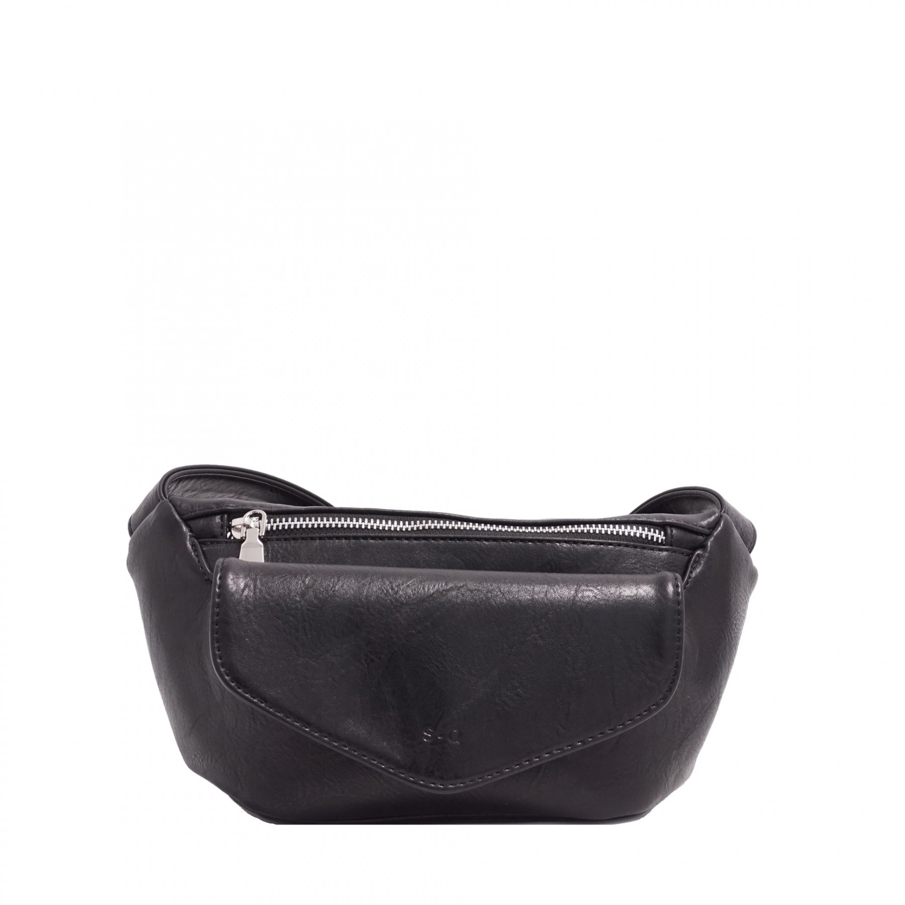 Patent leather belt bag top