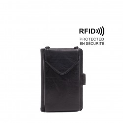 Lina Crossbody Wallet - Black 