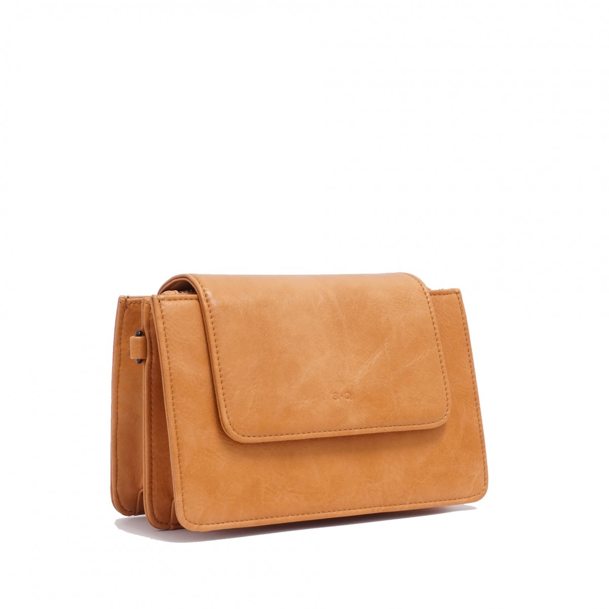 Monique Crossbody Wallet - Saddle Tan 