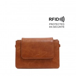 Monique Crossbody Wallet - Camel 