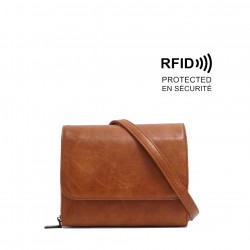 Sophie Crossbody Wallet - Camel 