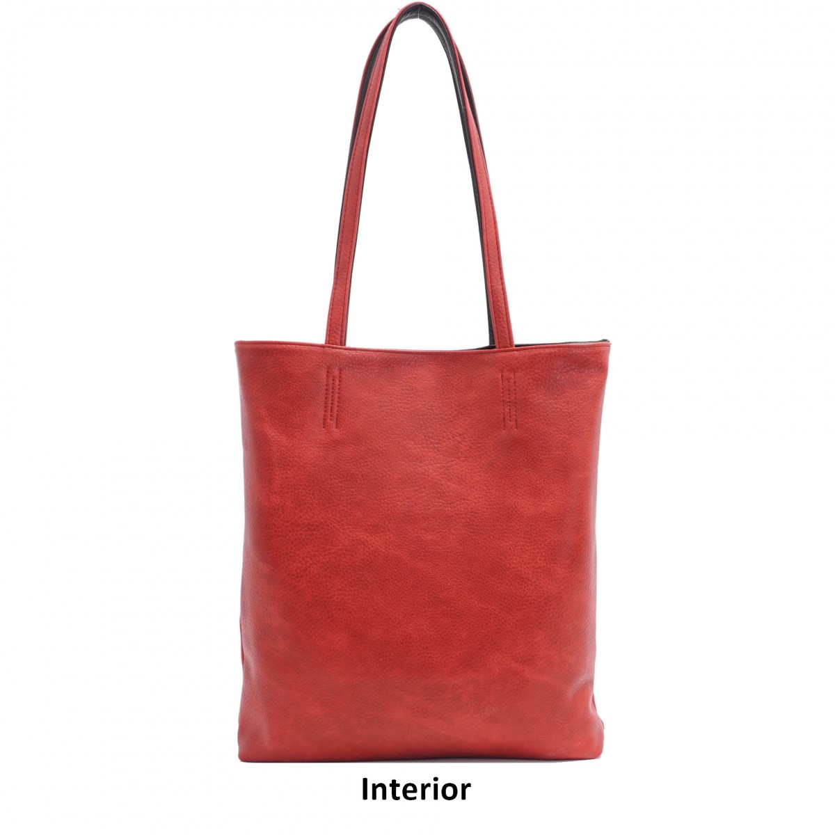Amia 2-in-1 Reversible Tote - Black / Red 