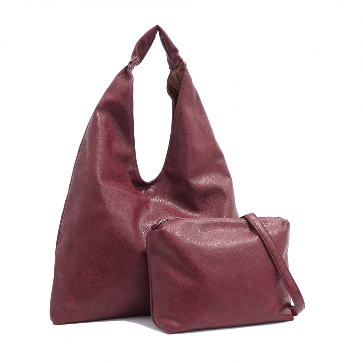 Cecilia 2-in-1 Reversible Hobo - Plum / Brown 