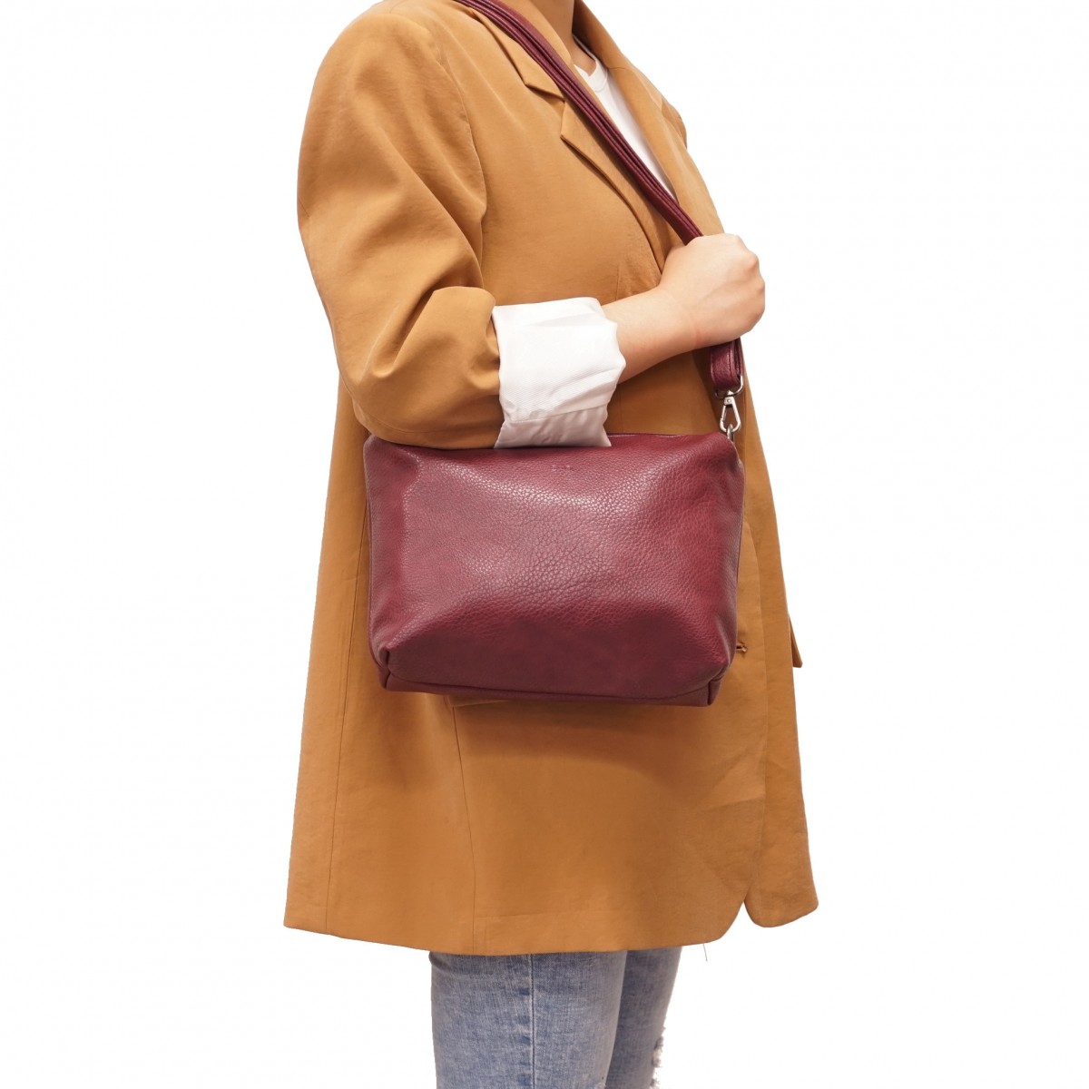 Cecilia 2-in-1 Reversible Hobo - Plum / Brown 