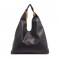 Cecilia 2-in-1 Reversible Hobo - Black / Dark Yellow 
