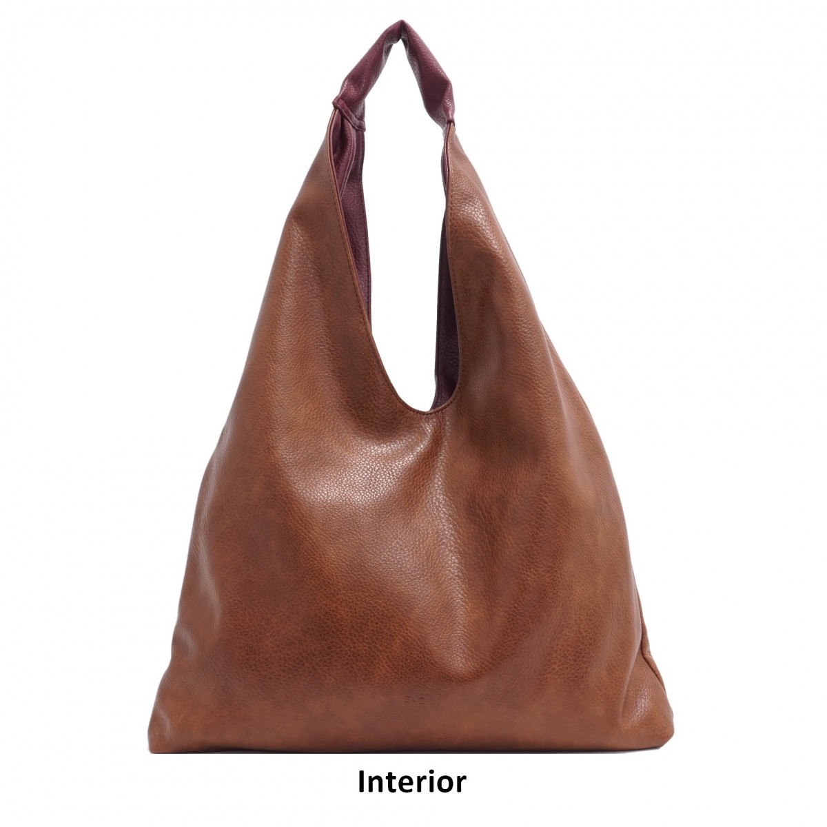 Cecilia 2-in-1 Reversible Hobo - Plum / Brown 