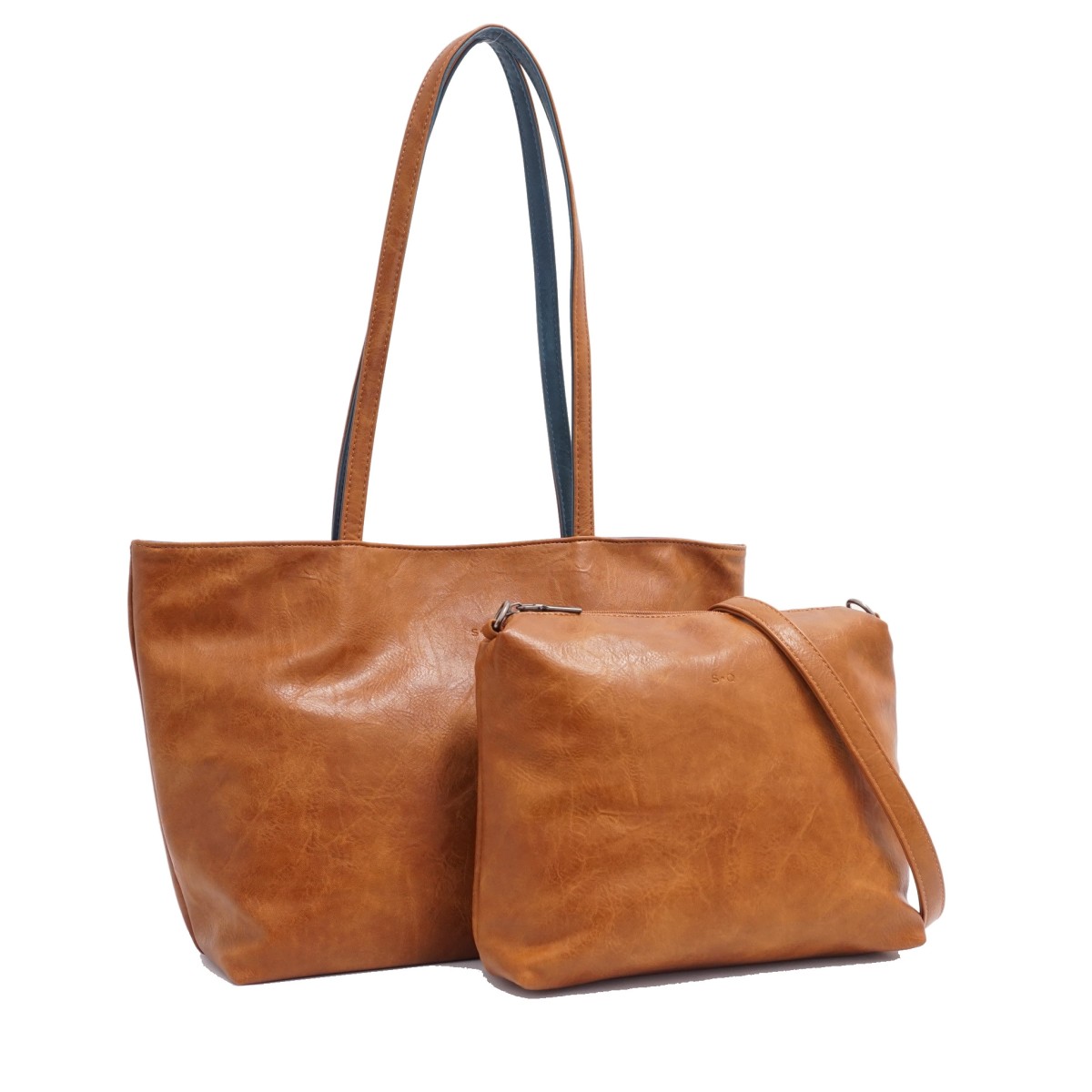 Brooke 2-in-1 Reversible Tote - Black / Deep Purple  