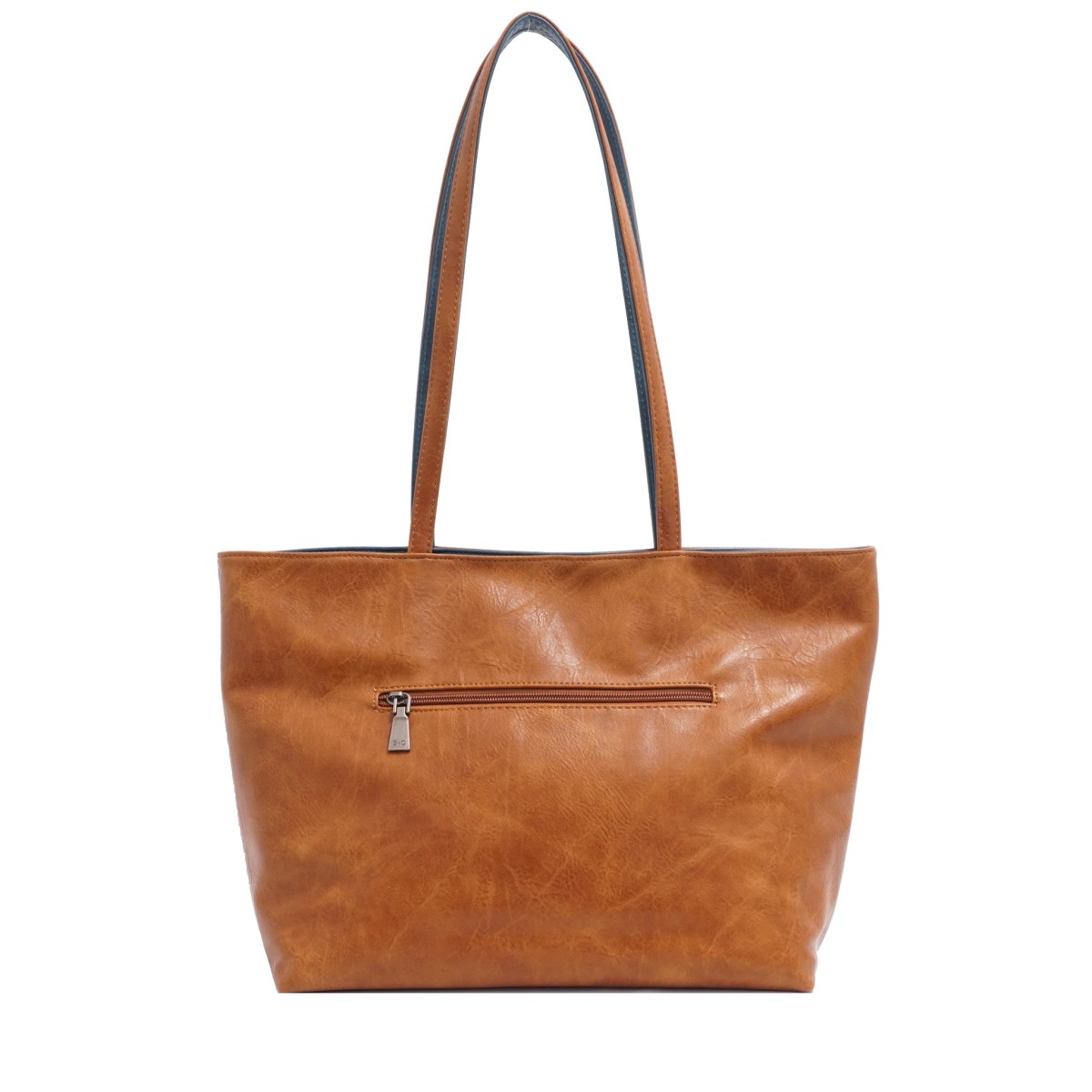 Brooke 2-in-1 Reversible Tote - Black / Deep Purple  