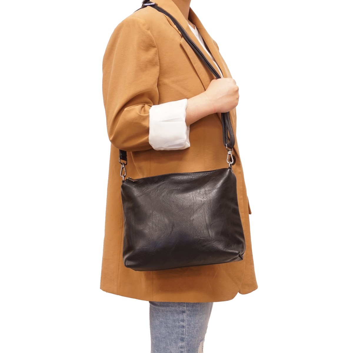Brooke 2-in-1 Reversible Tote - Black / Deep Purple  