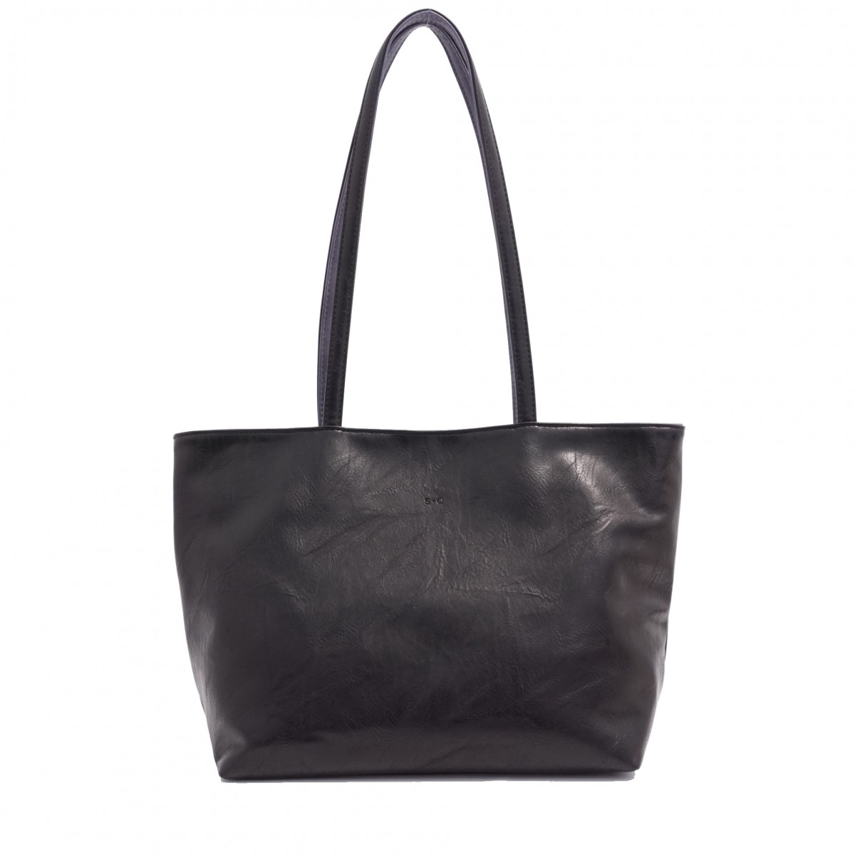 Brooke 2-in-1 Reversible Tote - Black / Deep Purple  