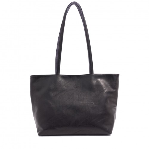 Brooke 2-in-1 Reversible Tote - Black / Deep Purple  