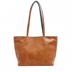 Brooke 2-in-1 Reversible Tote - Camel / Deep Sea  