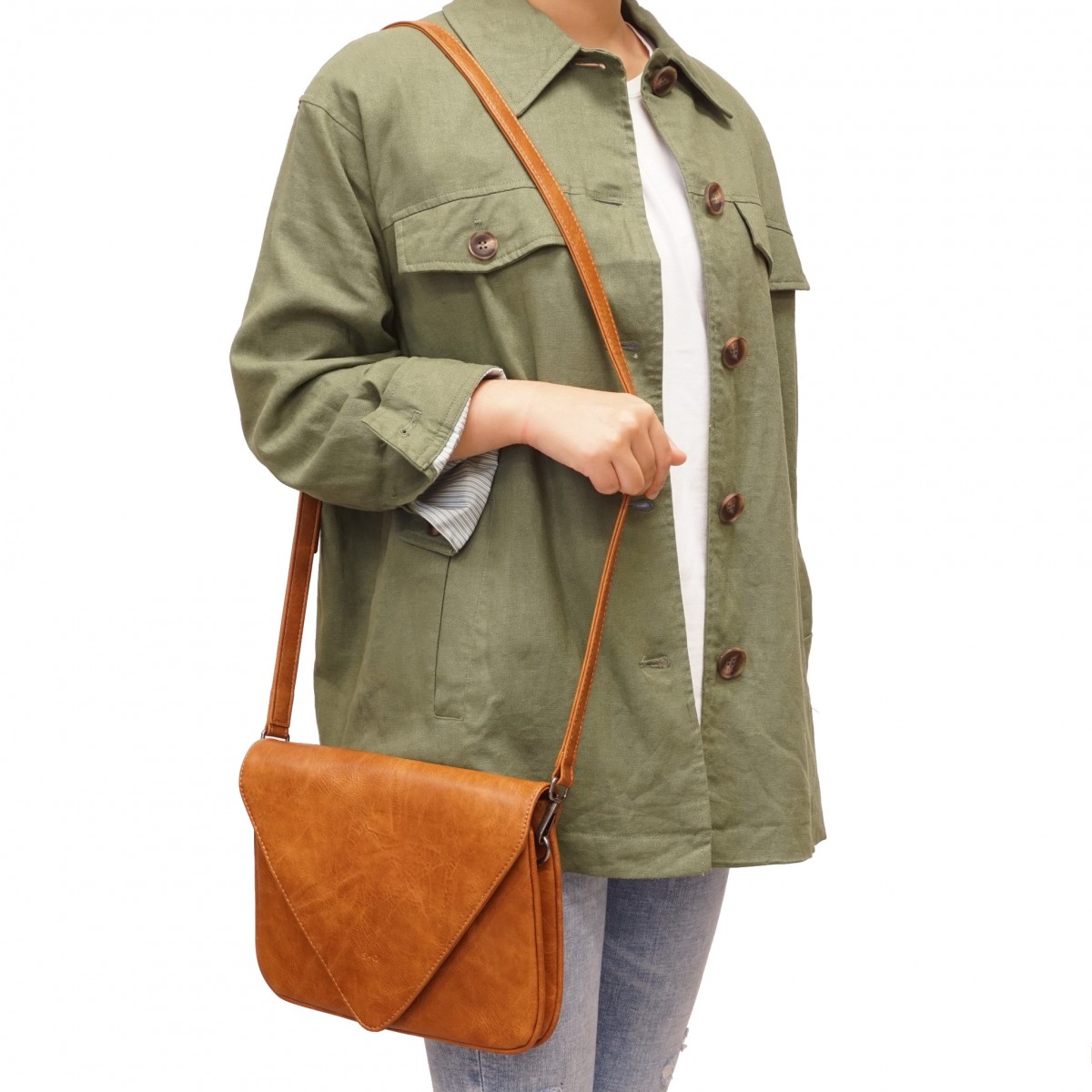 Asher Crossbody - Camel 