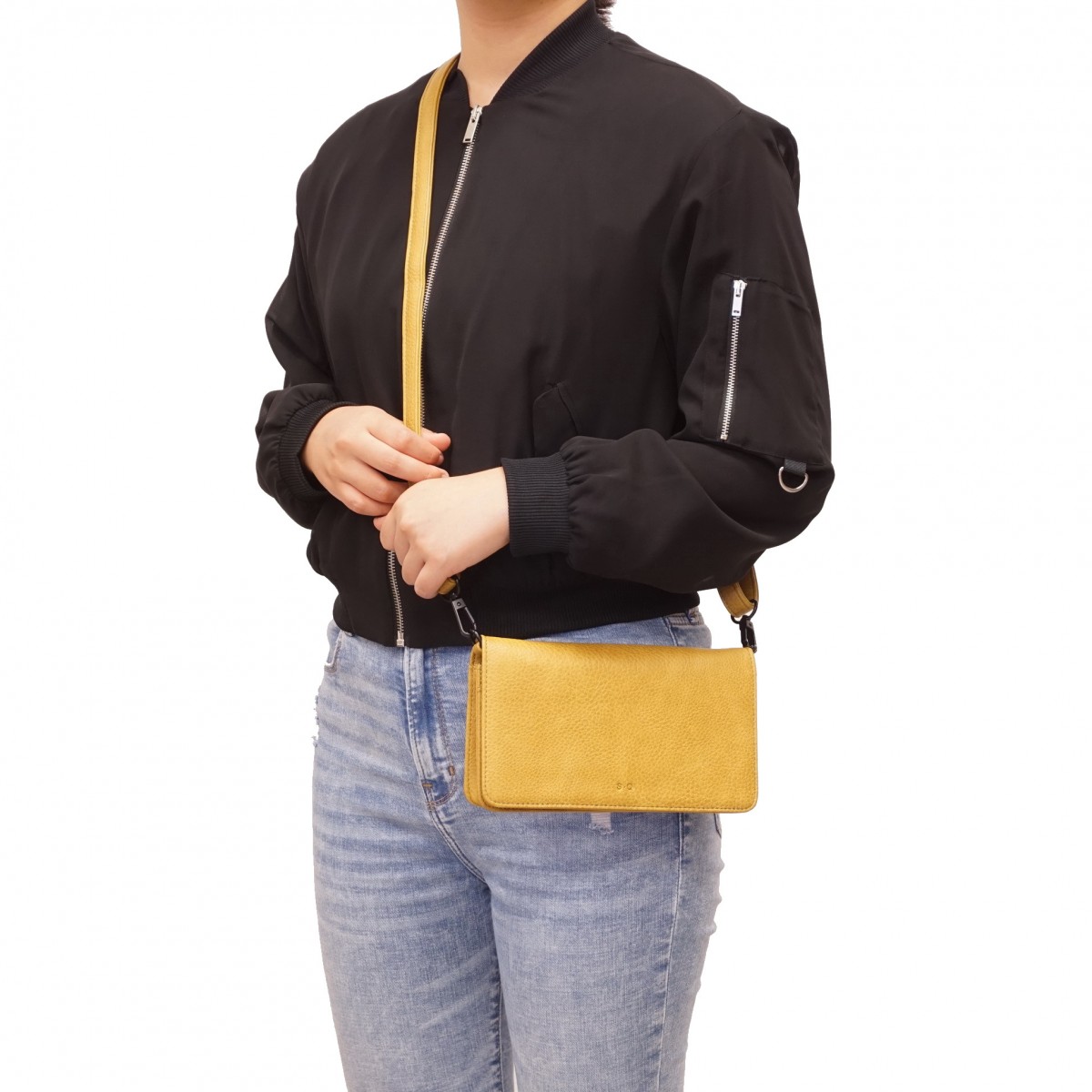 Rosina 2-in-1 Crossbody Wallet - Dark Yellow 