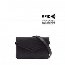 Payson Crossbody Wallet - Black 