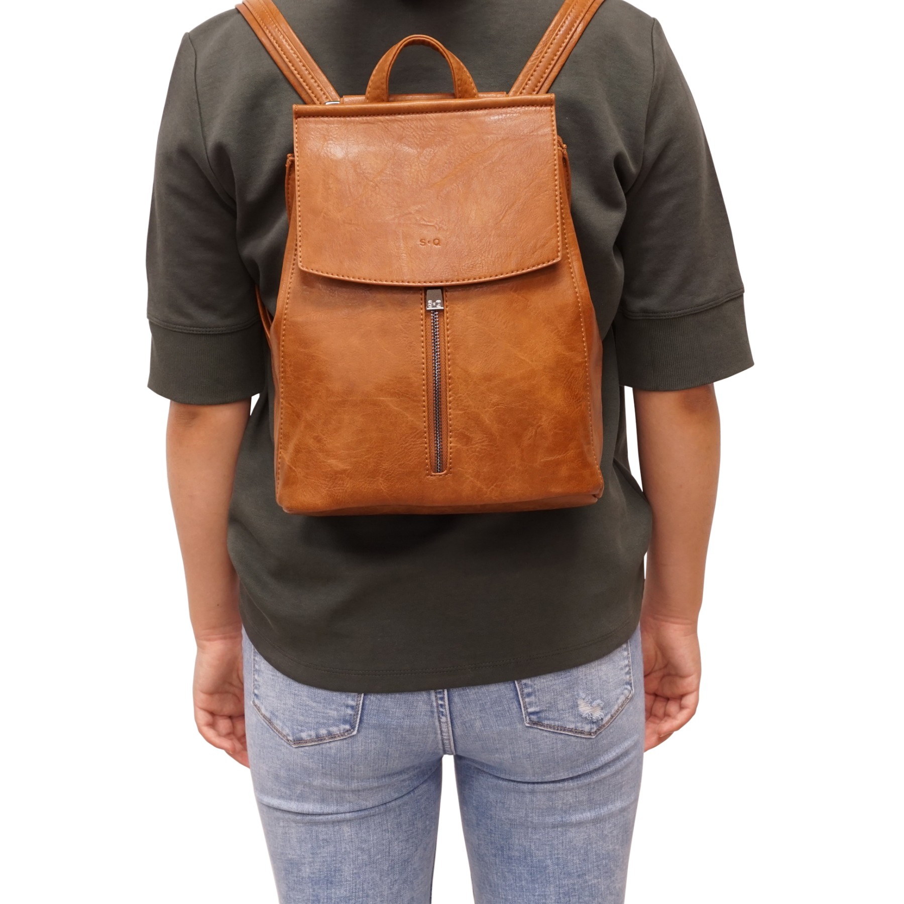 Convertible top women's backpack