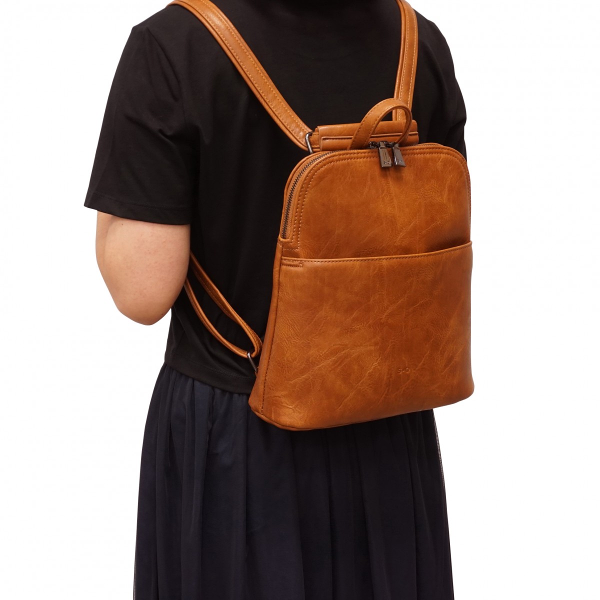 Maggie Convertible Backpack - Camel 