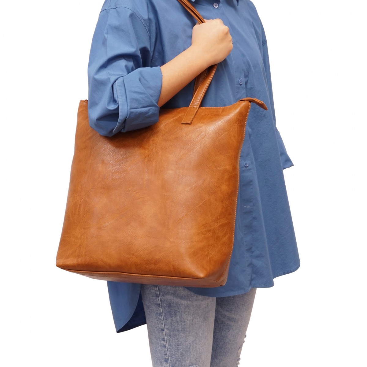 Willa Work Tote - Camel 