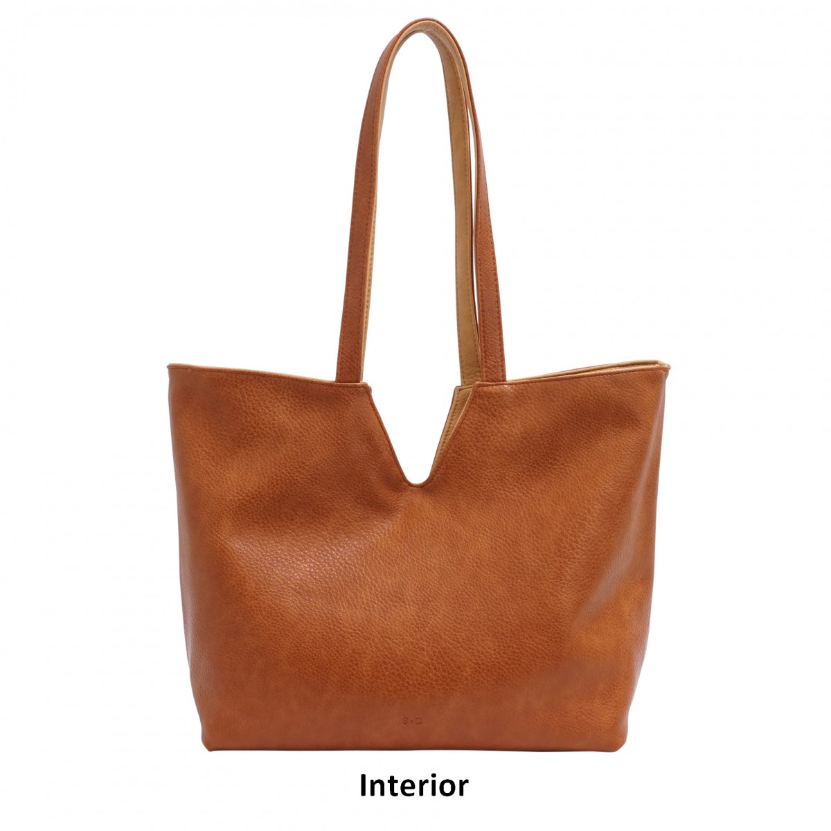 Marley 2-in-1 Reversible Tote - Doe / Cognac 