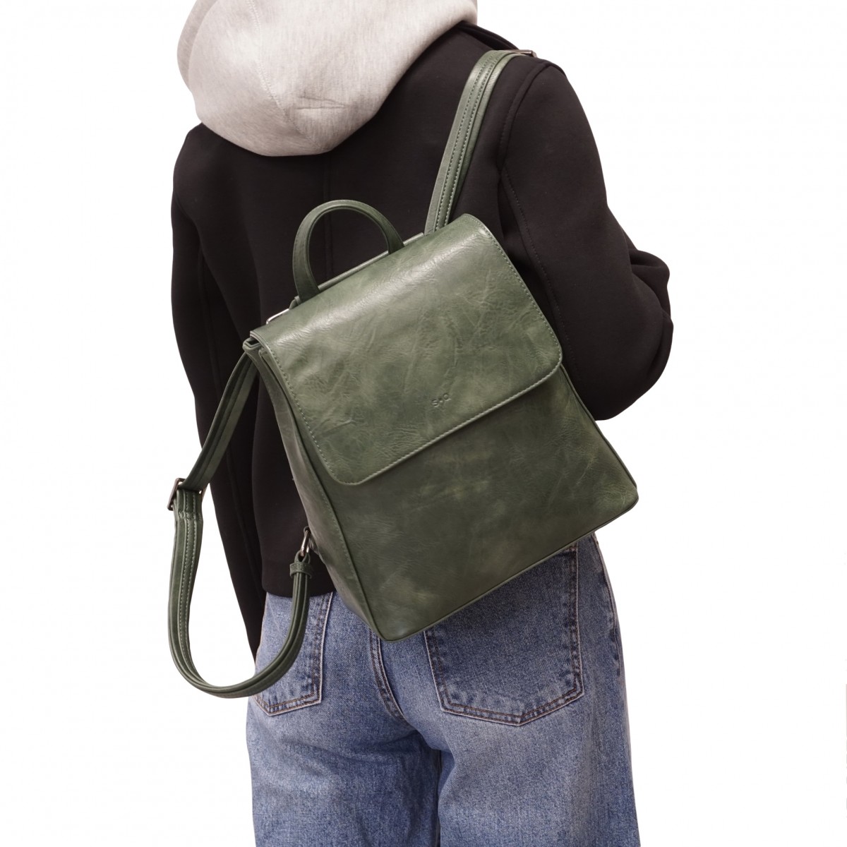 Gina Convertible Backpack - Thyme 
