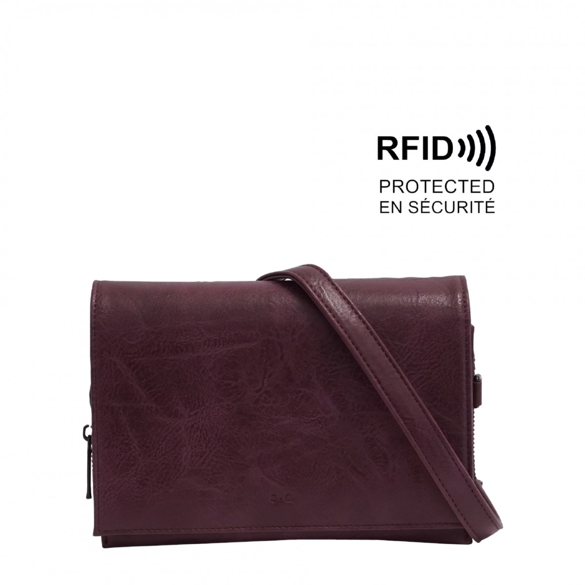 Nita Crossbody Wallet - Eggplant 