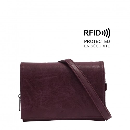 Nita Crossbody Wallet - Eggplant 