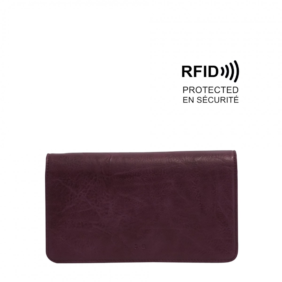 Rosina 2-in-1 Crossbody Wallet - Eggplant 