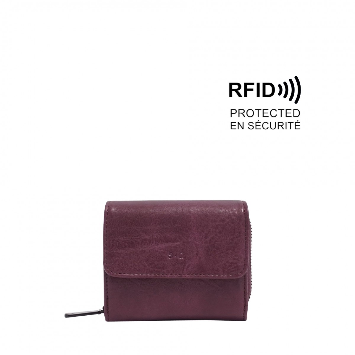 Amber2 Bi-Fold Wallet - Eggplant 