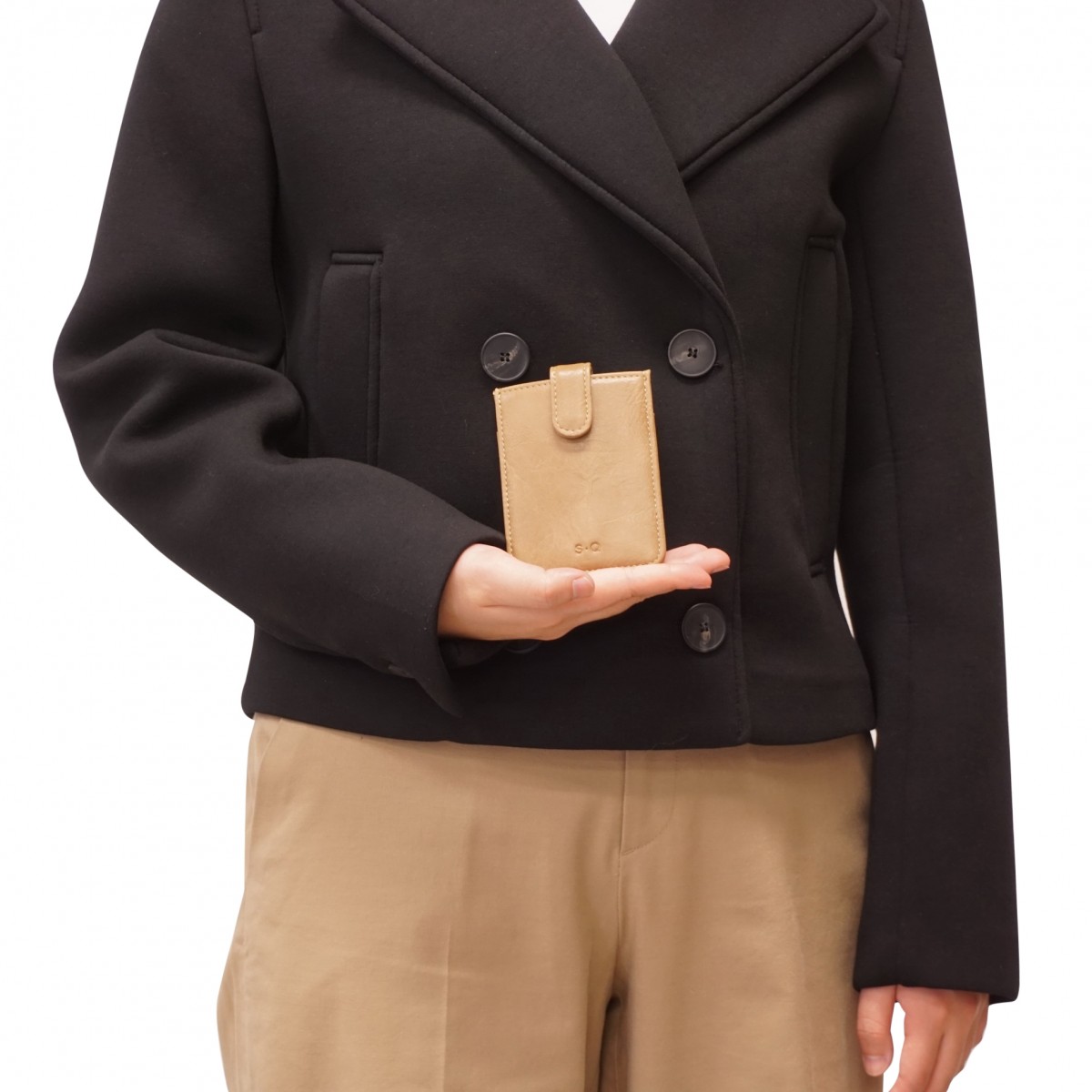 Isabela Card Holder - Camel 