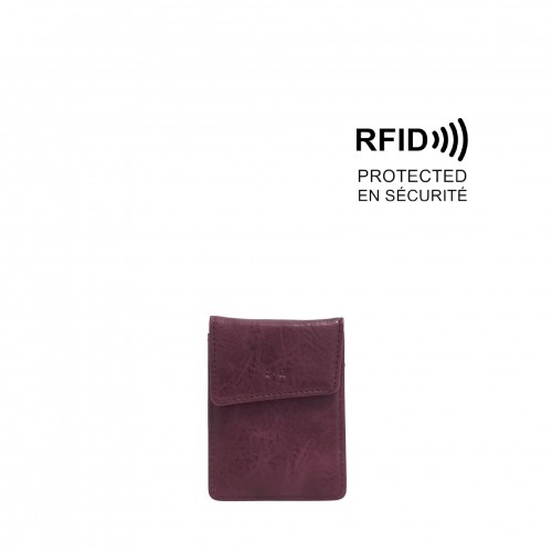 Alora Card Holder - Eggplant 