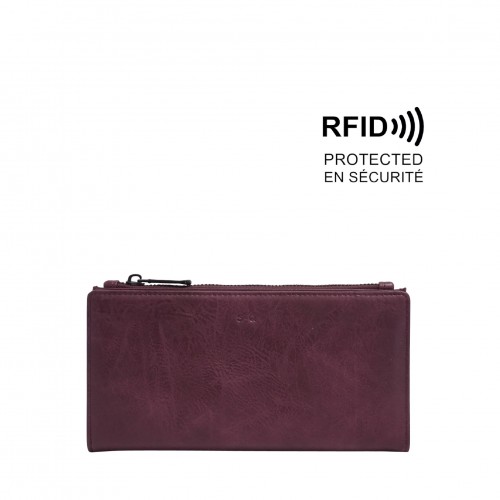 Scottie 2-in-1 Wallet - Eggplant 