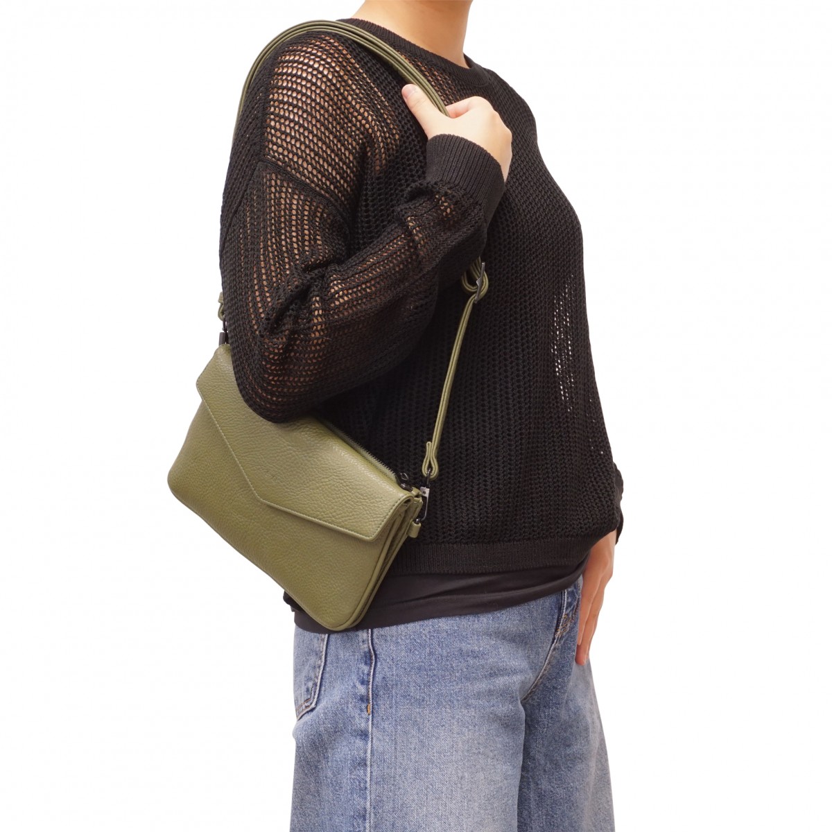 Luxury Crossbody Wallet - Dark Grey 