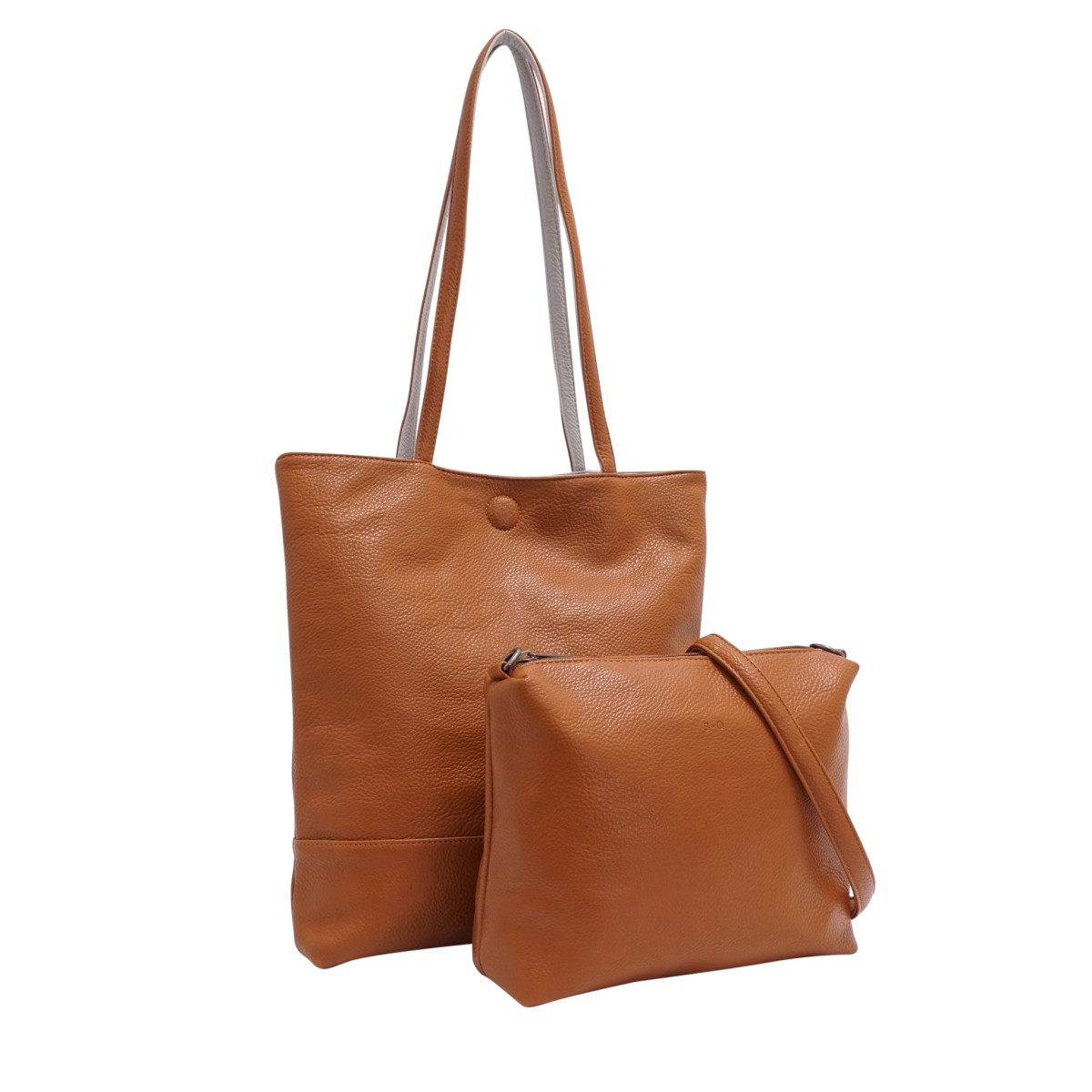 Amia 2-in-1 Reversible Tote - Black / Silver 