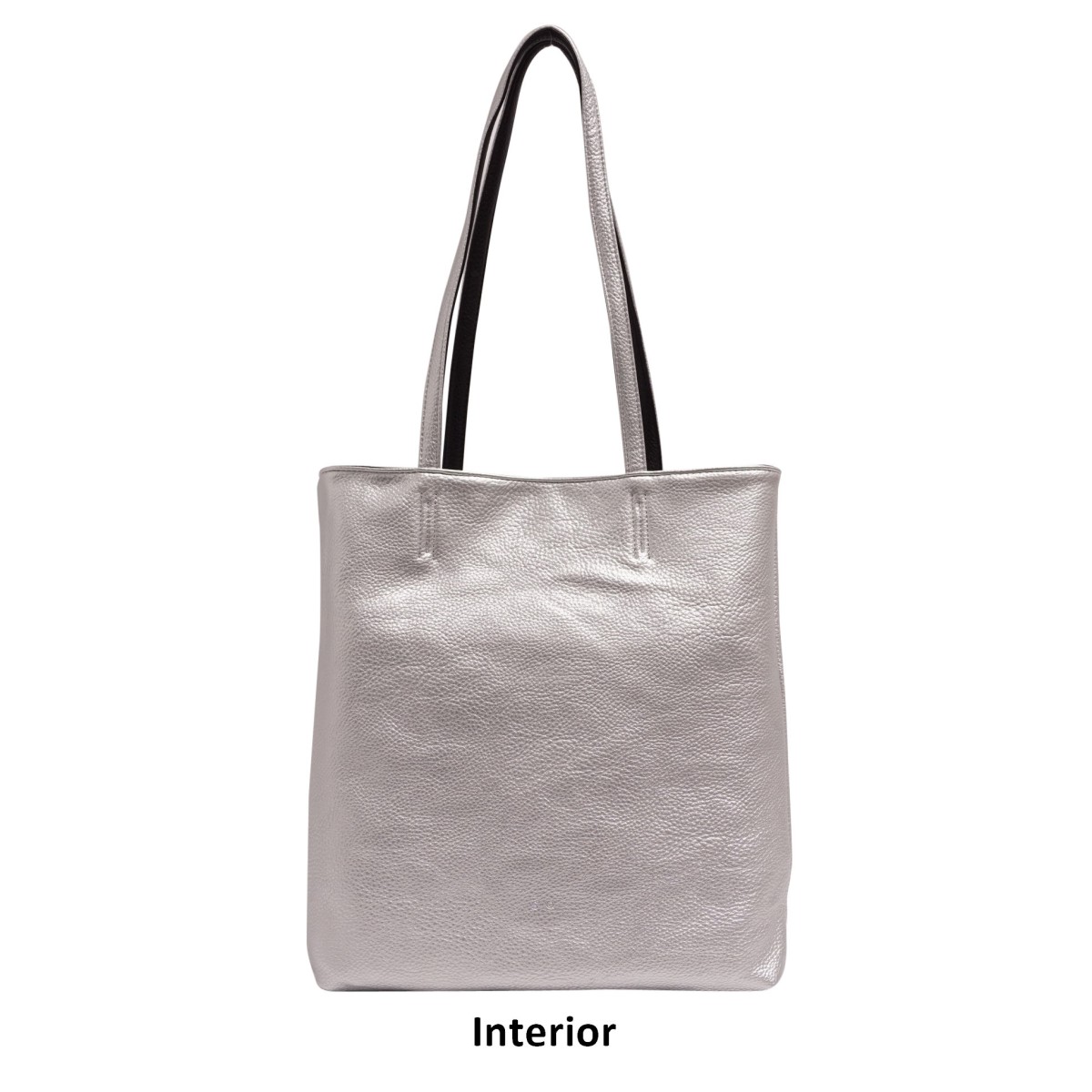 Amia 2-in-1 Reversible Tote - Black / Silver 